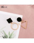 BICUX Vintage akrylowe kolczyki Drop dla kobiet 2019 biżuteria koreański metal geometryczne złote zawieszki zwisają kolczyk