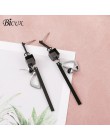 BICUX Vintage akrylowe kolczyki Drop dla kobiet 2019 biżuteria koreański metal geometryczne złote zawieszki zwisają kolczyk