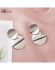 BICUX Vintage akrylowe kolczyki Drop dla kobiet 2019 biżuteria koreański metal geometryczne złote zawieszki zwisają kolczyk