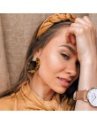 ZA 2019 gorąca sprzedaż żywica akrylowa Leopard dynda kolczyki dla kobiet moda szylkret geometria Acetate kolczyki zestaw Brinco
