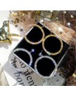 2020 New Arrival Metal hiperbola okrągły kryształ earing kobiety dynda kolczyki moda kobieta koreański proste biżuteria koło kol