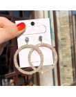 2020 New Arrival Metal hiperbola okrągły kryształ earing kobiety dynda kolczyki moda kobieta koreański proste biżuteria koło kol