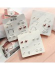6 par/zestaw, 2019 nowe kolczyki dla kobiet Stars Heart Crytal śliczne kolczyki biżuteria od poniedziałku do soboty kolczyki 6 p