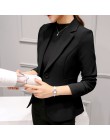 2020 damska marynarka różowa z długim rękawem Blazers solidna jeden płaszcz z guzikami Slim Office damska kurtka bluzki damskie 