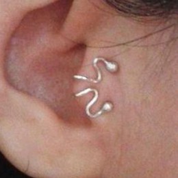 Pojedynczy kolczyk unikatowy nowy stop oddział kolczyk do piercingu Tragus dla kobiet Non klips kolczyk 2019