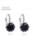 Meajoe Trendy srebrna płyta 6 kolor urok Stud kolczyk okrągła cyrkonia sześcienna Metal Vintage kolczyki biżuteria dla kobiet pr