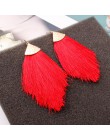 2019 vintage artystyczne etniczne wypadnij zwisają długa lina Fringe bawełniany pompon kolczyki Trendy sektor kolczyki dla kobie