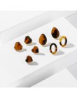ZA 2019 gorąca sprzedaż żywica akrylowa Leopard dynda kolczyki dla kobiet moda szylkret geometria Acetate kolczyki zestaw Brinco
