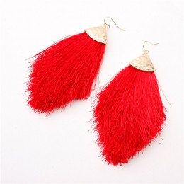 2019 vintage artystyczne etniczne wypadnij zwisają długa lina Fringe bawełniany pompon kolczyki Trendy sektor kolczyki dla kobie