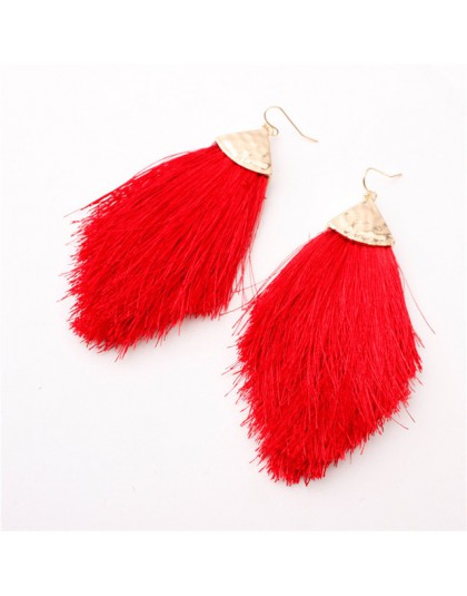 2019 vintage artystyczne etniczne wypadnij zwisają długa lina Fringe bawełniany pompon kolczyki Trendy sektor kolczyki dla kobie