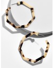 ZA 2019 gorąca sprzedaż żywica akrylowa Leopard dynda kolczyki dla kobiet moda szylkret geometria Acetate kolczyki zestaw Brinco