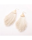 2019 vintage artystyczne etniczne wypadnij zwisają długa lina Fringe bawełniany pompon kolczyki Trendy sektor kolczyki dla kobie