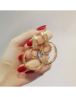 2020 New Arrival Metal hiperbola okrągły kryształ earing kobiety dynda kolczyki moda kobieta koreański proste biżuteria koło kol