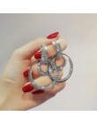 2020 New Arrival Metal hiperbola okrągły kryształ earing kobiety dynda kolczyki moda kobieta koreański proste biżuteria koło kol