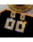2020 New Arrival Metal hiperbola okrągły kryształ earing kobiety dynda kolczyki moda kobieta koreański proste biżuteria koło kol