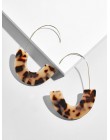 ZA 2019 gorąca sprzedaż żywica akrylowa Leopard dynda kolczyki dla kobiet moda szylkret geometria Acetate kolczyki zestaw Brinco