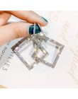 2020 New Arrival Metal hiperbola okrągły kryształ earing kobiety dynda kolczyki moda kobieta koreański proste biżuteria koło kol