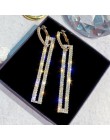 2020 New Arrival Metal hiperbola okrągły kryształ earing kobiety dynda kolczyki moda kobieta koreański proste biżuteria koło kol