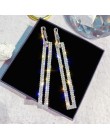 2020 New Arrival Metal hiperbola okrągły kryształ earing kobiety dynda kolczyki moda kobieta koreański proste biżuteria koło kol