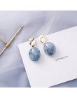 MENGJIQIAO 2019 gorąca sprzedaż 30 styl niebieski kolor moda eleganckie geometryczne Dangle kolczyki dla kobiet śliczne Pendient