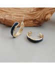 MENGJIQIAO 2019 gorąca sprzedaż 30 styl niebieski kolor moda eleganckie geometryczne Dangle kolczyki dla kobiet śliczne Pendient