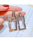 2020 New Arrival Metal hiperbola okrągły kryształ earing kobiety dynda kolczyki moda kobieta koreański proste biżuteria koło kol