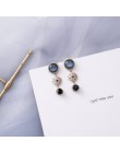 MENGJIQIAO 2019 gorąca sprzedaż 30 styl niebieski kolor moda eleganckie geometryczne Dangle kolczyki dla kobiet śliczne Pendient