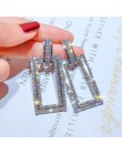 2020 New Arrival Metal hiperbola okrągły kryształ earing kobiety dynda kolczyki moda kobieta koreański proste biżuteria koło kol