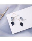MENGJIQIAO 2019 gorąca sprzedaż 30 styl niebieski kolor moda eleganckie geometryczne Dangle kolczyki dla kobiet śliczne Pendient