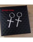Moda męska Punk kolczyki Feather Tassel wisiorek z długim łańcuszkiem ze stali nierdzewnej Stud kolczyk Unisex Trend Rock Hipste