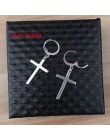 Moda męska Punk kolczyki Feather Tassel wisiorek z długim łańcuszkiem ze stali nierdzewnej Stud kolczyk Unisex Trend Rock Hipste
