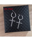 Moda męska Punk kolczyki Feather Tassel wisiorek z długim łańcuszkiem ze stali nierdzewnej Stud kolczyk Unisex Trend Rock Hipste