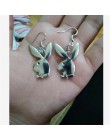 Punk śmieszne zwierzęta bunny dynda kolczyk vintage hiphop głowa królika spadek kolczyki dla kobiet dziewczyn prezenty brincos p