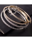 Hot 1 para nowy 5CM Hoop okrągłe kolczyki moda duża okrągła obręcz kolczyki eleganckie proste przebite srebro/Gol wieczór Party 