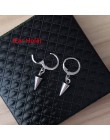 Moda męska Punk kolczyki Feather Tassel wisiorek z długim łańcuszkiem ze stali nierdzewnej Stud kolczyk Unisex Trend Rock Hipste