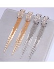 2019 nowe złote kolor długi kryształ Tassel dynda kolczyki dla kobiet Wedding Drop Earing Brinco biżuteria prezenty E1717