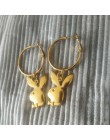 Punk śmieszne zwierzęta bunny dynda kolczyk vintage hiphop głowa królika spadek kolczyki dla kobiet dziewczyn prezenty brincos p