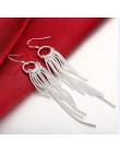 AE322 promocyjne nowe srebrne kolczyki w kolorze wysokiej jakości moda eleganckie kobiety klasyczna biżuteria darmowa wysyłka, J