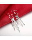 AE322 promocyjne nowe srebrne kolczyki w kolorze wysokiej jakości moda eleganckie kobiety klasyczna biżuteria darmowa wysyłka, J