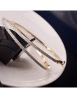Hot 1 para nowy 5CM Hoop okrągłe kolczyki moda duża okrągła obręcz kolczyki eleganckie proste przebite srebro/Gol wieczór Party 