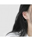 Hot 1 para nowy 5CM Hoop okrągłe kolczyki moda duża okrągła obręcz kolczyki eleganckie proste przebite srebro/Gol wieczór Party 