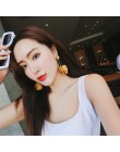2019 Korea nowy projekt gorąca sprzedaż moda biżuteria akrylowe malowane płatki kolczyki długie krople oleju przesadzone kolczyk