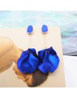 2019 Korea nowy projekt gorąca sprzedaż moda biżuteria akrylowe malowane płatki kolczyki długie krople oleju przesadzone kolczyk