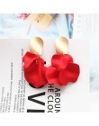 2019 Korea nowy projekt gorąca sprzedaż moda biżuteria akrylowe malowane płatki kolczyki długie krople oleju przesadzone kolczyk