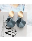 2019 Korea nowy projekt gorąca sprzedaż moda biżuteria akrylowe malowane płatki kolczyki długie krople oleju przesadzone kolczyk