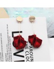 2019 Korea nowy projekt gorąca sprzedaż moda biżuteria akrylowe malowane płatki kolczyki długie krople oleju przesadzone kolczyk