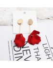 2019 Korea nowy projekt gorąca sprzedaż moda biżuteria akrylowe malowane płatki kolczyki długie krople oleju przesadzone kolczyk