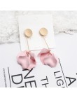 2019 Korea nowy projekt gorąca sprzedaż moda biżuteria akrylowe malowane płatki kolczyki długie krople oleju przesadzone kolczyk