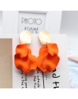 2019 Korea nowy projekt gorąca sprzedaż moda biżuteria akrylowe malowane płatki kolczyki długie krople oleju przesadzone kolczyk