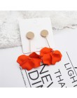 2019 Korea nowy projekt gorąca sprzedaż moda biżuteria akrylowe malowane płatki kolczyki długie krople oleju przesadzone kolczyk